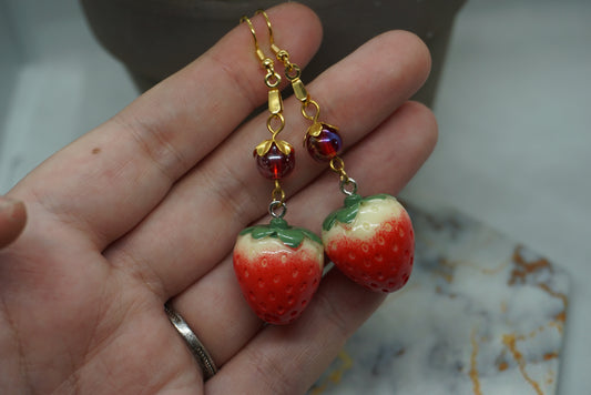 Strawberry Dangle Earrings