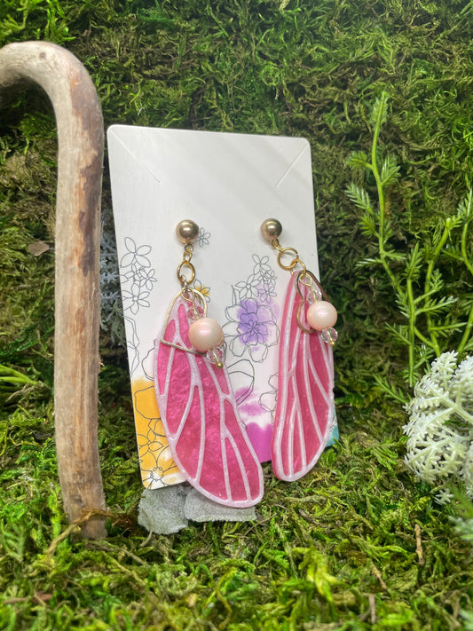Bug Wing Charm Earrings