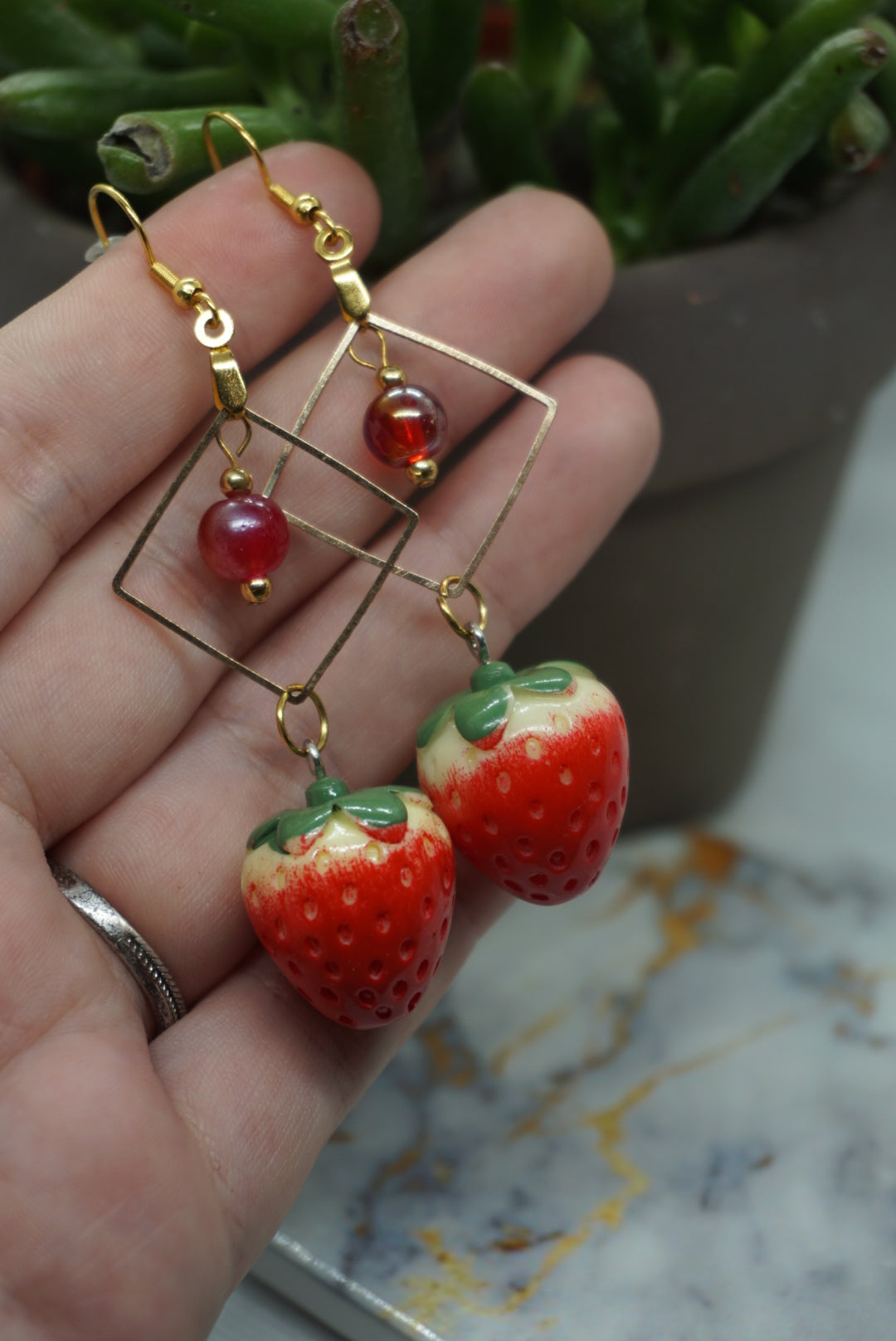 Strawberry Gold Earrings