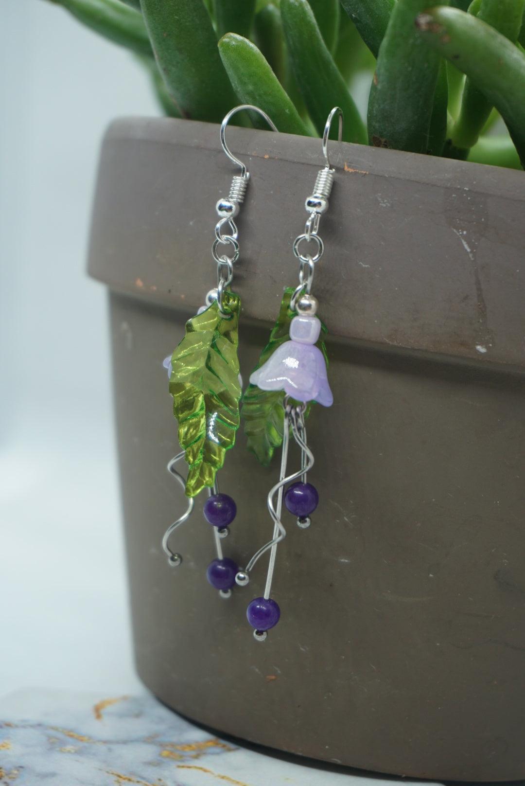 Flower Drop Earrings
