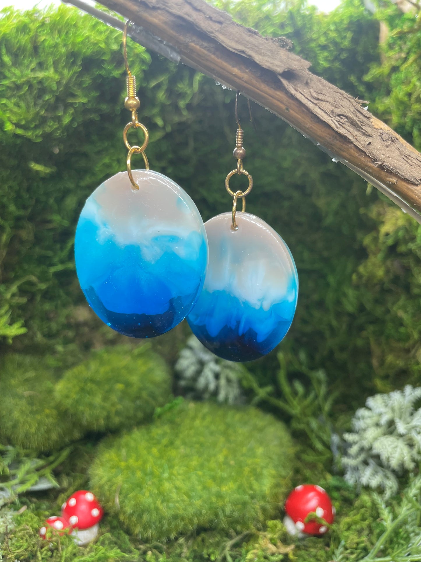 Seascape Resin Earrings
