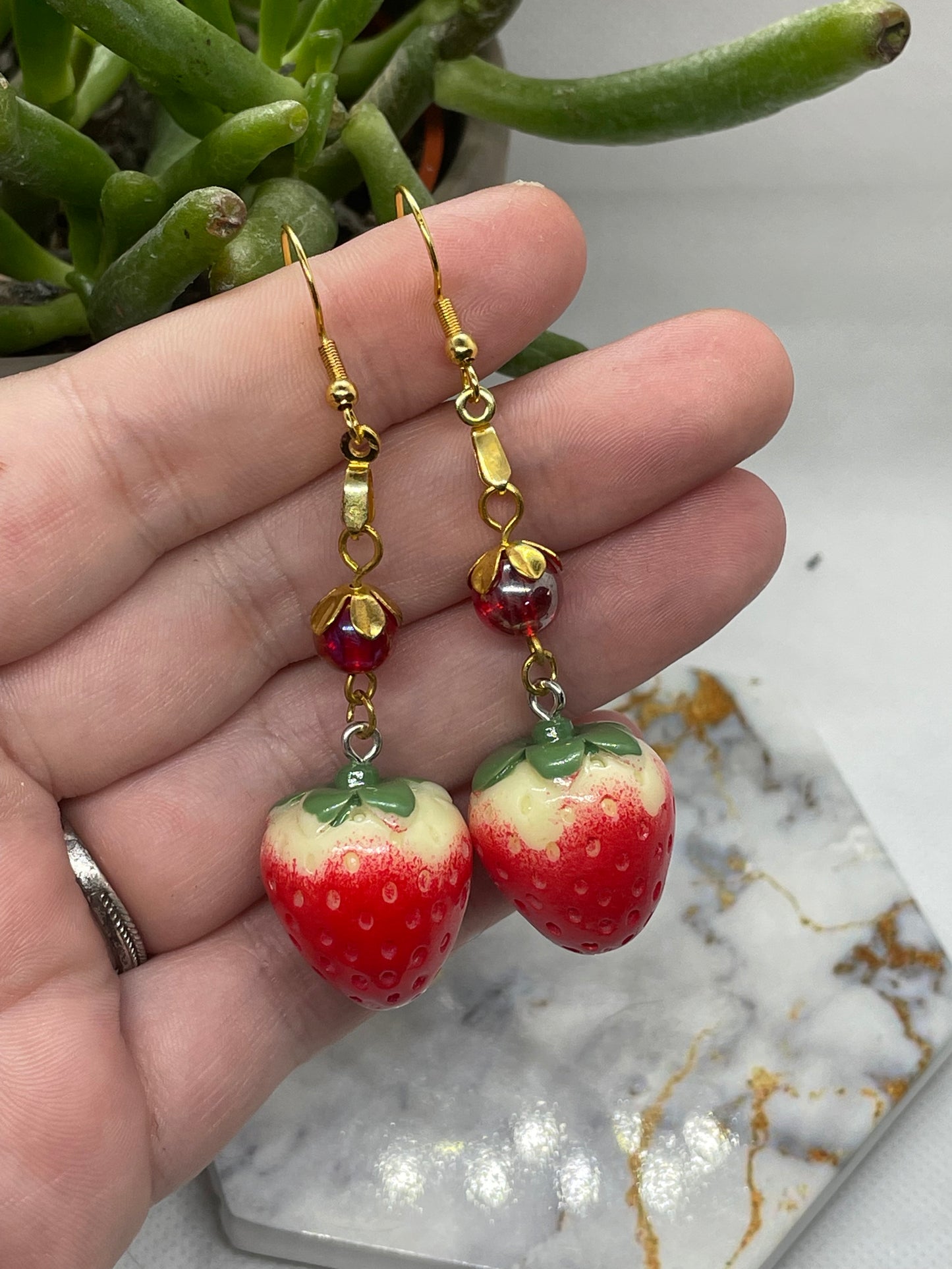 Strawberry Dangle Earrings