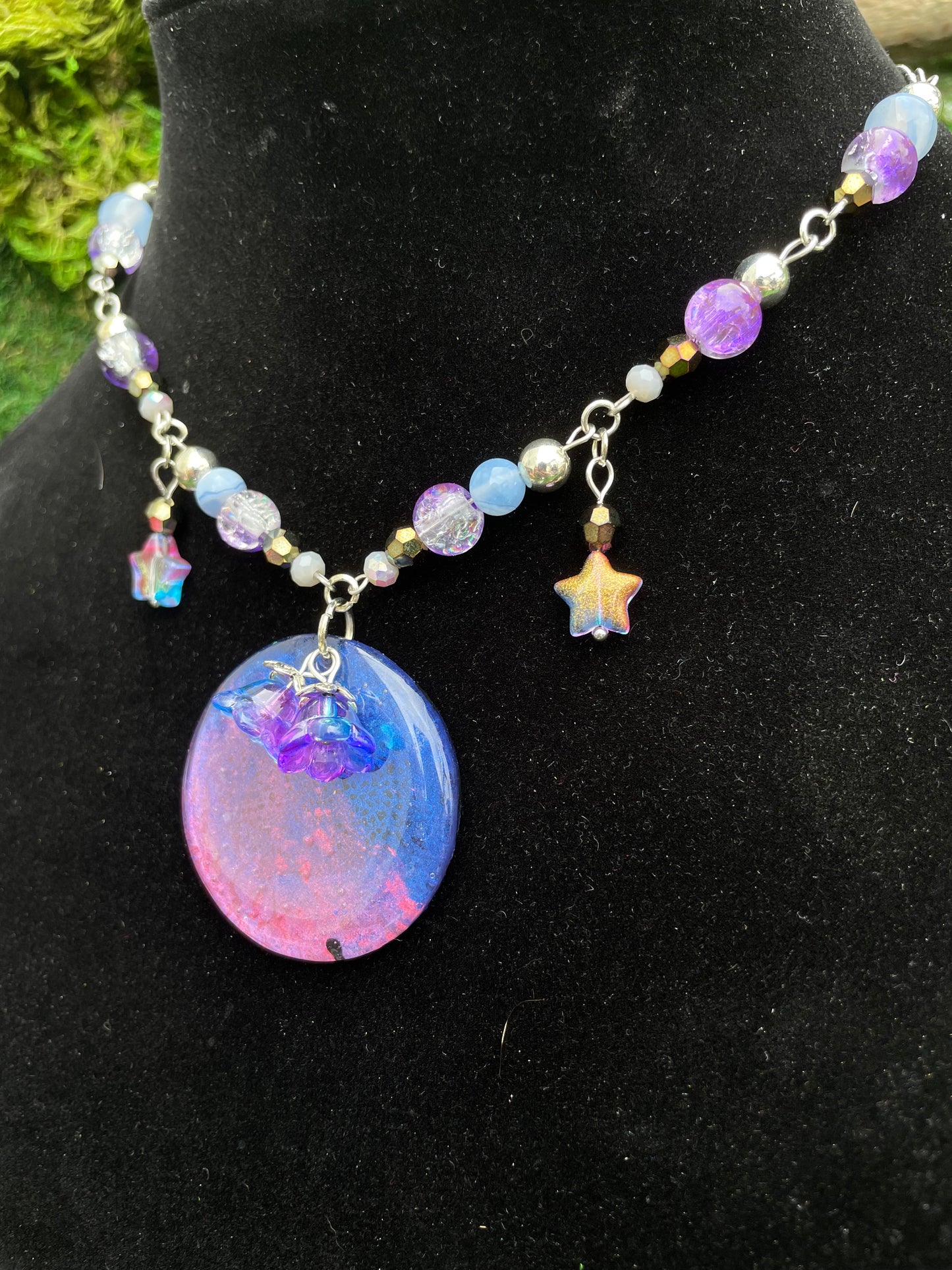 Space Themed Resin Adjustable Choker