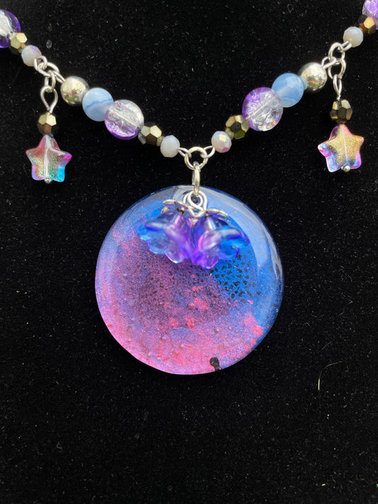 Space Themed Resin Adjustable Choker