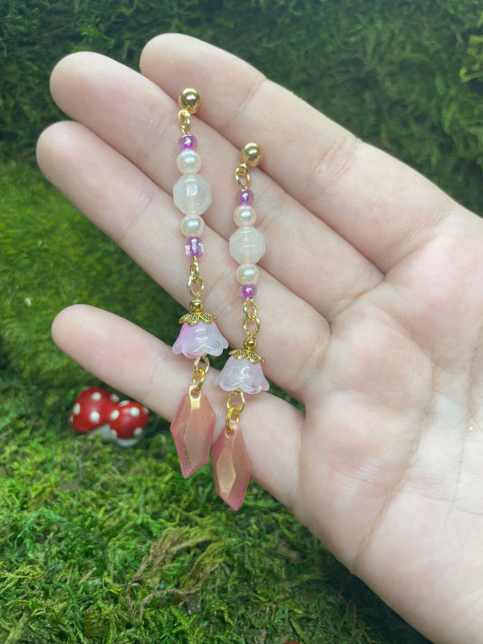 Cute Resin Beaded Choker Earring Set