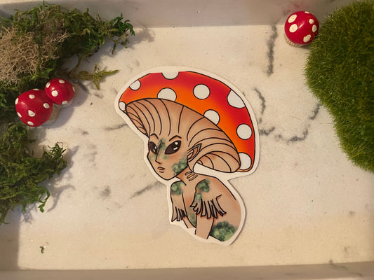 Mushroom Head Sticker