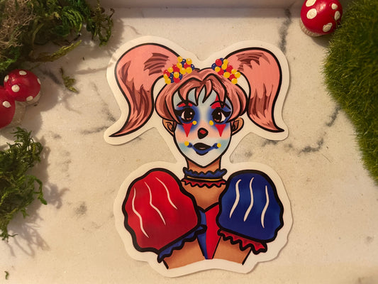 Clown Girl Sticker