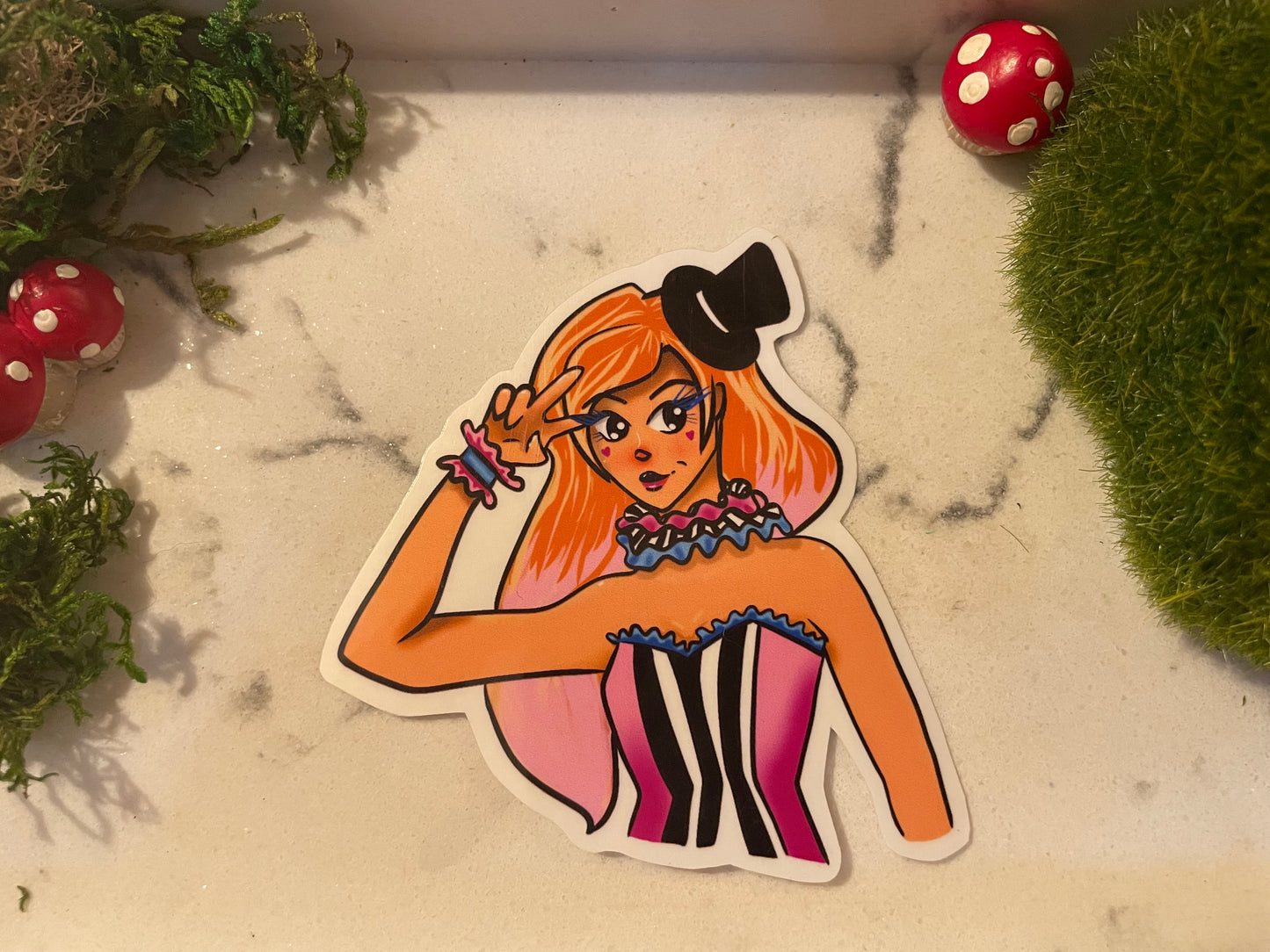 Circus Girl Sticker