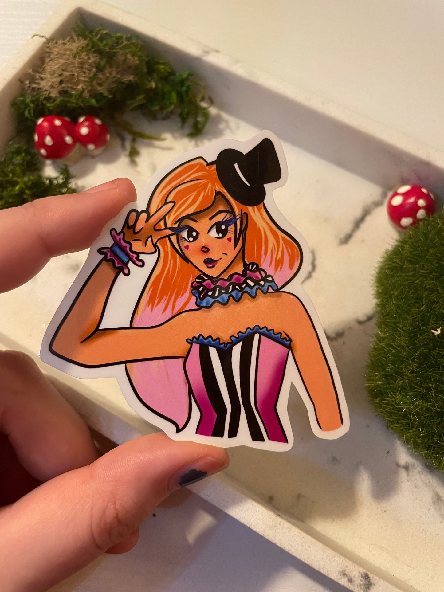 Circus Girl Sticker