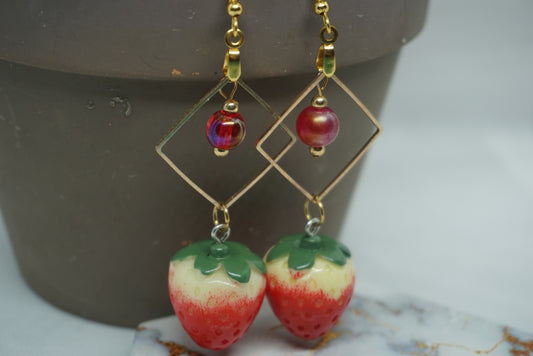 Strawberry Gold Earrings