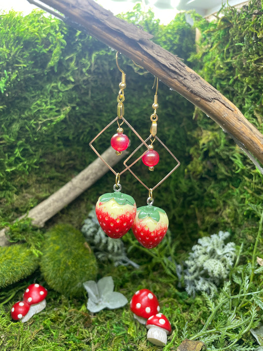 Strawberry Gold Earrings