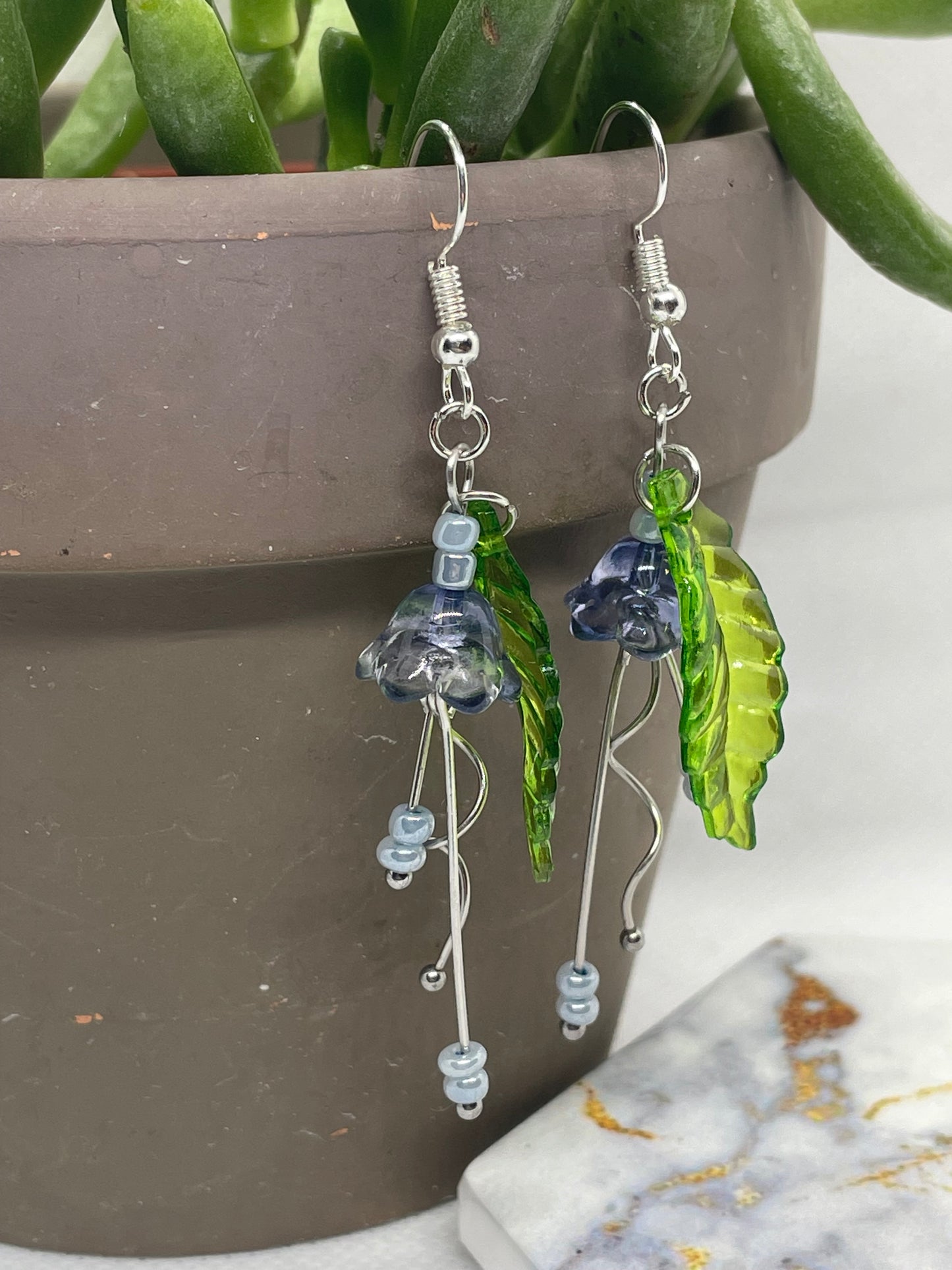 Flower Drop Earrings