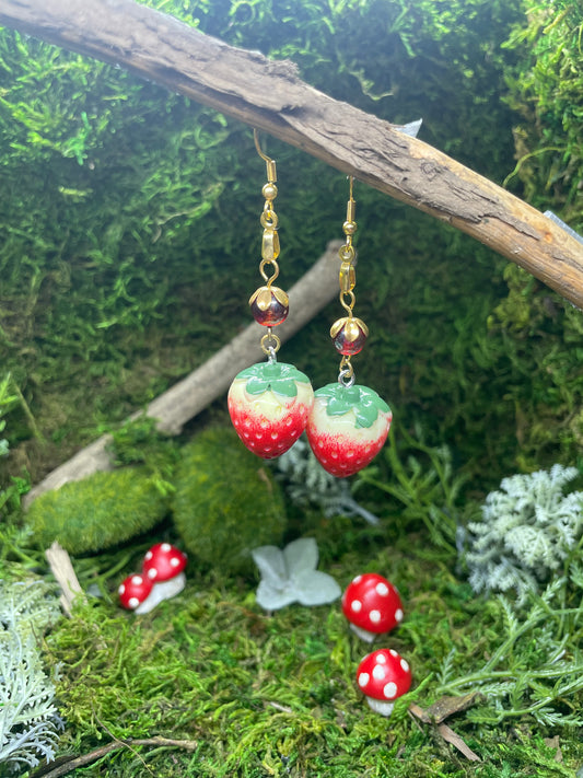 Strawberry Dangle Earrings