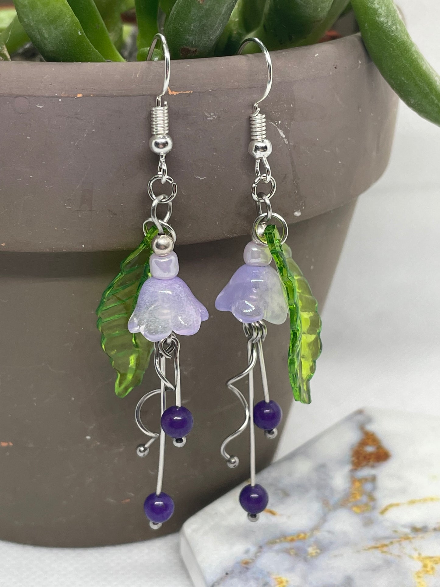 Flower Drop Earrings